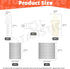 Tanstic 200Pcs 0.62 Inch/0.78 Inch Plantation Shutter Repair Kit, Includes Spring Loaded Shutter Pins, Tilt Rod Louvers
