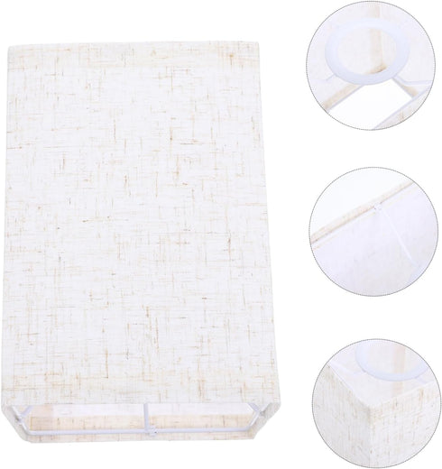 7.87X5.51X5.51 Inch CALLARON Detachable Square Lamp Shade Fabric Cover for Table and Floor Lamps Protective Cloth