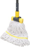 KeFanta Heavy Duty Commercial Mop with Long Handle, 60" Looped-End String Wet Cotton Mops for Floor Cleaning