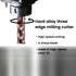 4-Edge 5/16 Upper-Cut Drill Bit for CNC Machine Tools, Carbide Drill Bit for Carbon Steel, Alloy Steel, Tool Steel,