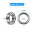 uxcell 10pcs MR117ZZ Miniature Deep Groove Ball Bearings 7x11x3mm Double Shielded Bearings for Electric Motor, Home Appliances, Garden Machinery, P5 (ABEC 5)