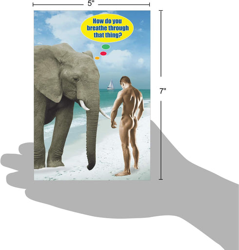 NobleWorks -1 Funny Birthday Card for Men - Inappropriate Humor, Hilarious Birthdays, Breathe Through that Thing 9982