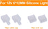 Pack 12V 24V 6x12mm 20Pcs Shine Decor End Cap Cable Cap for or LED Silicone Neon Rope Lights, Low Volt Smart Neon