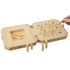 9 Hole Wooden Pegboard for Occupational Therapy, Nine Hole Peg Test to Improve Fine Motor Coordination