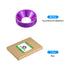 uxcell 50 Pcs M8 Finishing Countersunk Washers, Aluminum Alloy Screw Gaskets for Mechanical Accessories, Purple