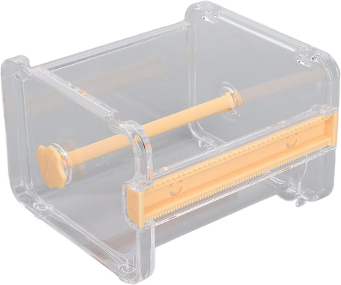 Transparent Multi Masking Tape Cutter Dispenser, Visible Roll Tape Holder for Home and Office