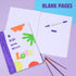 White Hardcover Blank Books for Kids to Write Stories, 8.5x11 Unlined Journals, 3 Pack, 18 Sheets/36 Pages Each