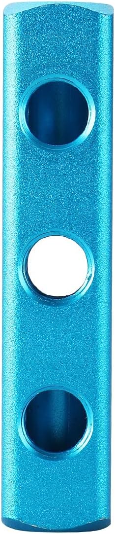 Baomain Aluminum Air Manifold Block, 3-Way 6-Port, 1/4" PT Threaded for Pneumatic Systems