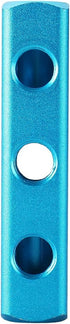 Baomain Aluminum Air Manifold Block, 3-Way 6-Port, 1/4" PT Threaded for Pneumatic Systems