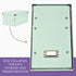 Xyron Click N Store Craft Storage Boxes, Medium, 8" x 13-1/2" x 6-1/2", Mint (627114) by Xyron