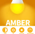 LQ BSDERA 1800K Bulbs 5W Bulbs, a19 E26/E27 3PK Amber Light for Sleep, Blue Light Free Light Promote Melatonin