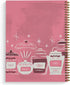 Softcover Lick The Spoon 8.5" x 11" Recipe Spiral Notebook/Journal, 120 Recipe Pages, Durable Gloss Laminated Cover, Gold Wire-o Spiral. Made in the USA