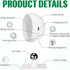 1 4 360 Rossesay Piece LED Wall Lights with Remote, Wall Sconces Lamp Rechargeable Battery Operated Bed Light