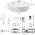4.7 Inches Sangle Sopffy Pendant Light Canopy Kit, Ceiling Lighting Canopy Kit with All Mounting Hardware Modern
