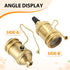 DUZFOREI 2 Pack 2 Solid Brass Light Socket with Socket Rings, Suitable for Handmade Lighting, Lamps, Pendants