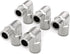 TAILONZ PNEUMATIC 304 Stainless Steel Male Elbow, 1/4 Inch Tube OD x 1/2 Inch NPT Thread, Pack of 2