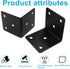 Aoserge 10 2 2 Inch pcs x Black Stainless Steel Corner Bracket - Heavy Duty Angle Iron for Shelves, Cabinets