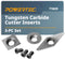 POWERTEC Tungsten Carbide Cutter Insert Set, 6 Pcs for Wood Lathe Tools, 11mm Flat Square, 12mm Round, 10 x 28mm Diamond