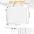 Sherr 4 Pcs Dry Erase Board, 7" x 11" Small Board Dry Erase for Kid, Student Wall Board with Black Dry Erase Marker Pen, Mini Board for Office(Black) by Sherr