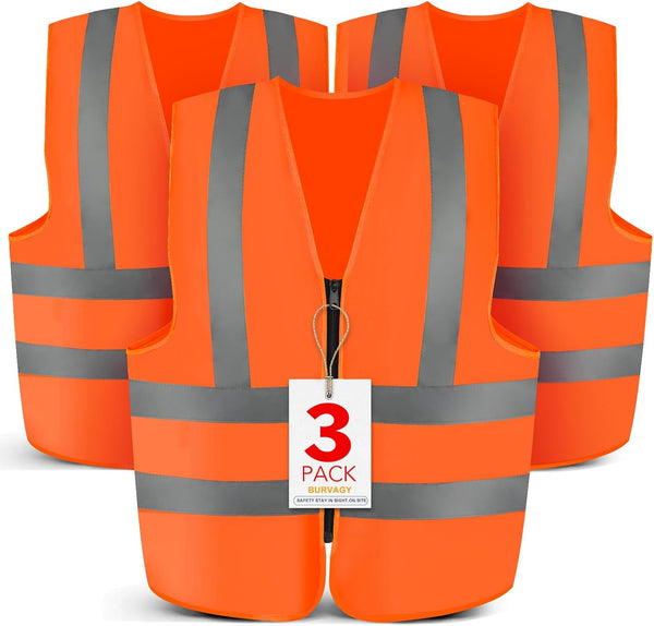 3-Pack Safety Vest for Women and Men
