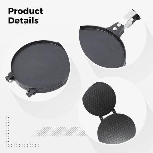 8.7 22 Cm Egg Roll Waffle Maker, in / Crispy Cone Pan, Non-Stick Double-Sided Griddle Plate, Aluminum Alloy Household