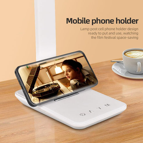 Dimmable 5 LED Desk Lamp for Home Office, USB Charging Port, Table Lamp, Foldable Table lamp, Touch Control, Lighting