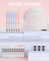 Nicpro 6PCS Pastel Mechanical Pencil Set, 0.5 & 0.7mm with 12 Tubes HB Lead Refills, 3 Colors