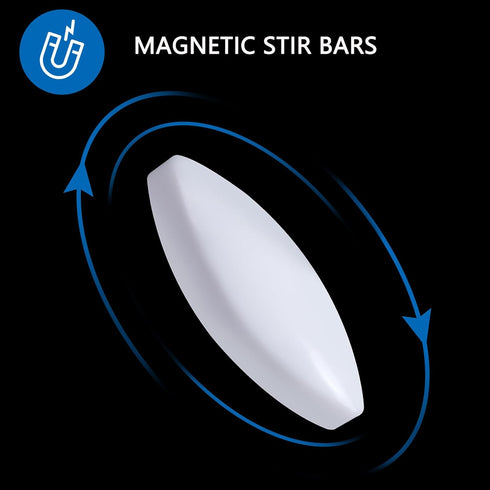 12Pcs PTFE Magnetic Stirrer Mixer Stir Bar, 30mm/1.18 inch Magnetic Laboratory Bar