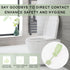 Quixella 1 Piece Cute Bear Toilet Lid Lifter, Doesn't Move to Toilet Lid Handle(Green)