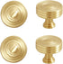 SANCHAKOU Drawer Handles 2 Pack Brass Cabinet Door Handles Wardrobe Shoe Cabinet Bedside