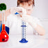 Thick Glass Graduated Cylinder Measuring Liquid Lab Cylinders with Anti-falling Plastic Base and Bumper Guard (1000ML)