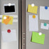 Magnetic Board with 10 Pcs White Magnet - Frameless Stainless Iron Strips with Adhesive Backing