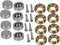 BQLZR Copper Decorative Screw Nails, 14mm Dia, Pack of 8, Home Decor