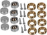 BQLZR Copper Decorative Screw Nails, 14mm Dia, Pack of 8, Home Decor