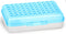 Enday Pencil Box Blue, Plastic Small Dots Pencil Case, School Storage Utility Supplies Box Organizer (1 PK)