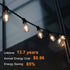 TJOY Edison Light Bulbs 60W Equivalent, Dimmable Vintage LED, E26 Medium Base, 6 Pack