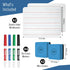 Dry Erase Board for Kids and Dry Erase Markers Set, 2 Small Dry Erase Boards, White board 4 Dry Erase Markers Fine Tip and 2 Mini Dry Erase Eraser, Small White Board and Dry Erase Markers with Eraser by The Mega Deals