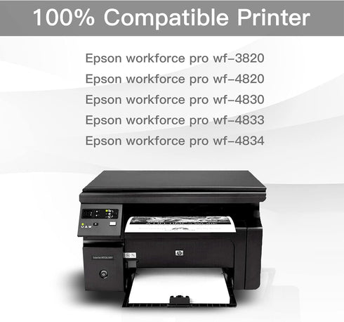 BeOne 822XL Ink Cartridges Remanufactured Replacement for Epson 822 XL, Workforce Pro WF-3820 Printer