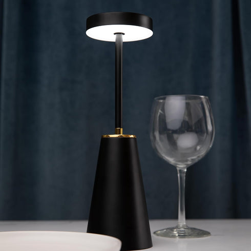 Dimmable 3 LED Wireless Table Light - USB-C Rechargeable Lamp Cordless - Touch Sensor - Portable - Brightness Modes