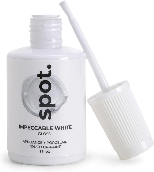 Touch Up Paint for Appliance, Porcelain, Sinks, Bathtubs, and Metal Surfaces, White Gloss, 1 Fl Oz