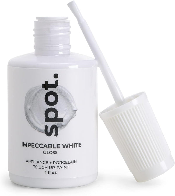 Touch Up Paint for Appliance, Porcelain, Sinks, Bathtubs, and Metal Surfaces, White Gloss, 1 Fl Oz