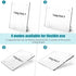 Frosted Acrylic White Board 8x6 Inches, Frameless Desktop Tablet Dry Erase Board with Flexible Magnetic Stand and Markers, Mini Whiteboard Desk Accessories for Home, Office, School by NiOffice