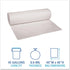4046EXH 40-45gal, 40 46.6mil, 25 4 Boardwalk Waste Can Liners, x White, Bags/Roll, Rolls/CT