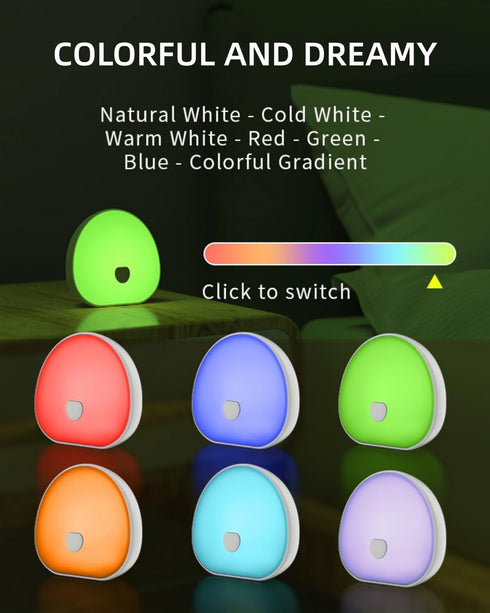 10 7 Dimmable Portable Sleep Sound Machine Night Light White Noise Machine with Soothing Sounds & Colors Night Light