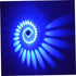 CTIRCHIU 3W Dimmable Spiral LED Wall Sconce Blue Light Lamp for Bedroom KTV and Bar Decor Modern Design Adjustable