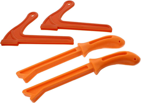 DCT 4 Pack Safety Push Sticks, Straight Table Saw Push Blocks and V Style Wood Working Push Stick Set