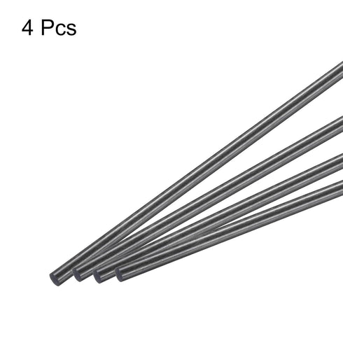 MECCANIXITY 4 Pack Carbon Fiber Rod, 5mm x 150mm for RC Plane DIY Tool Wing Tube