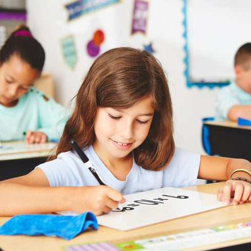 EAI Education Centimeter Grid Dry-Erase Boards - 9" x 12" Double-Sided Set of 10