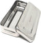Stainless Steel Medical Dental Sterilizer Instrument Box, Organizer Storage Tray with Lid - 7L x 3W x 1.25H