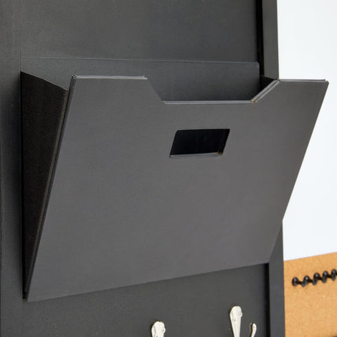 Juvale Wall Mounted Organizer, Message Command Center, Family Office Whiteboard, Chalkboard, Cork Board Combo